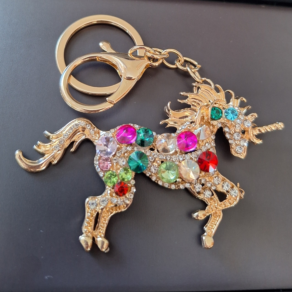 Stunning Unicorn Purse Charm Keychain #1